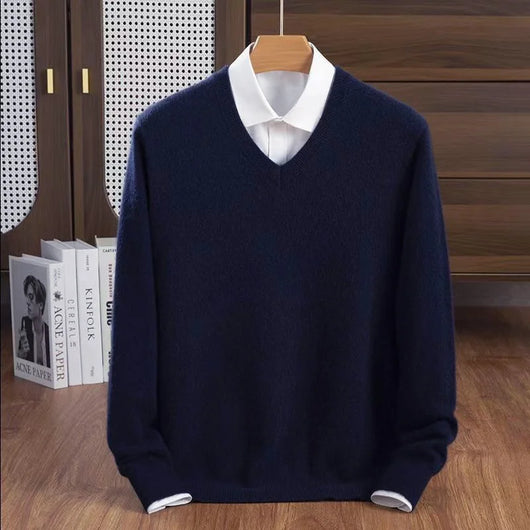 Milan Cashmere V-Neck Sweater