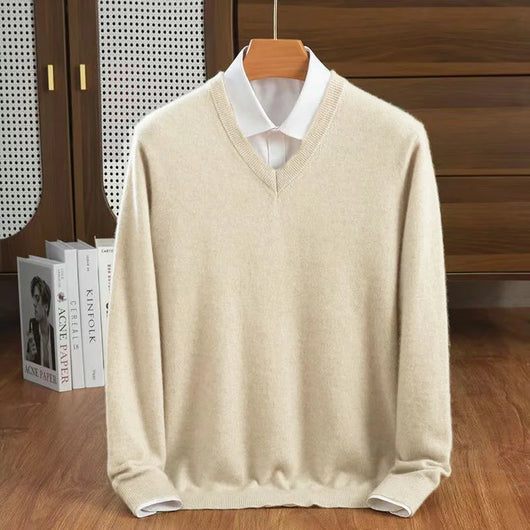Milan Cashmere V-Neck Sweater