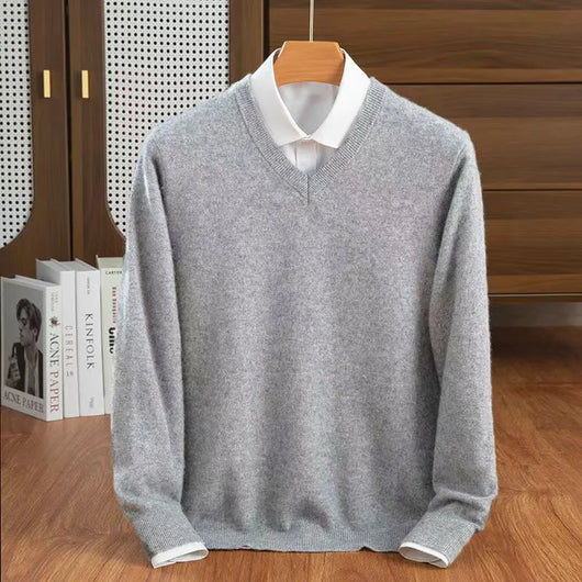Milan Cashmere V-Neck Sweater