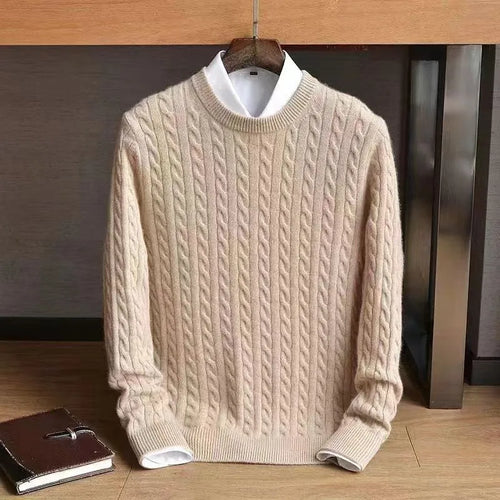 Biella Cotton Cable Sweater
