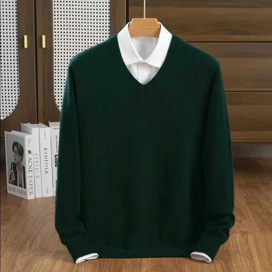 Milan Cashmere V-Neck Sweater