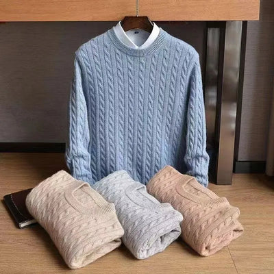Biella Cotton Cable Sweater