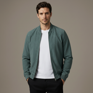 Hawthorne Suede Bomber