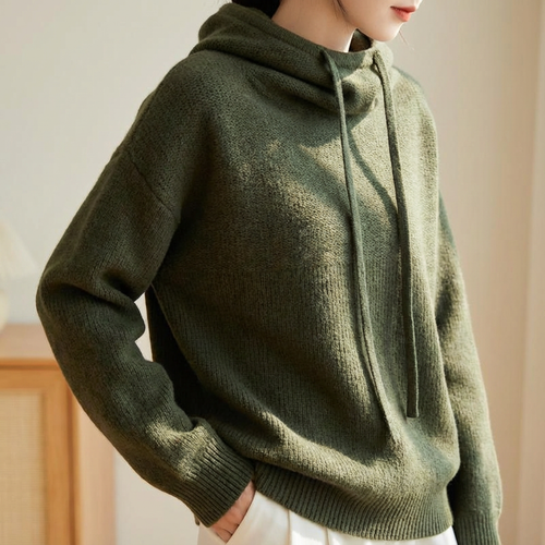 Luna Merino Knit Hoodie